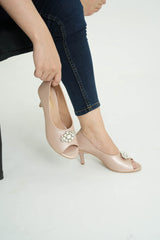 Peep Toe Court Shoes EL-129